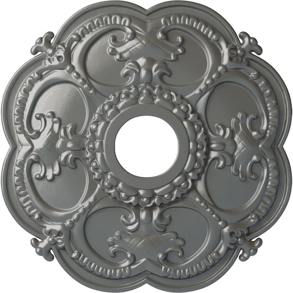 Ekena Millwork Rotherham Ceiling Medallion (Fits Canopies up to 3 1/2"), 18"OD x 3 1/2"ID x 1 1/2"P, Silver CM17ROSLS - main